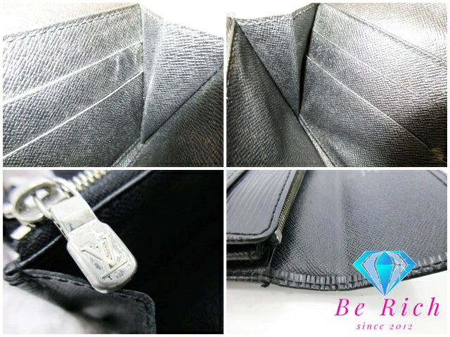 ルイ ヴィトン LOUIS VUITTON 長財布 エピ ポルト モネ クレディ M63592 ノワール 黒 ブラック 旧 サラ 二つ折り財布 ロング ウォレット 【中古】【送料無料】bs3665