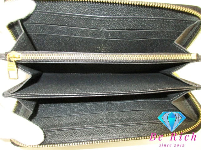 ルイ ヴィトン LOUIS VUITTON モノグラム アンプラント ジッピー ウォレット M60571 ノワール 黒 二つ折り財布 長財布 ロング  【中古】【送料無料】 bs3666