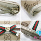 グッチ GUCCI ラウンド ファスナー 長財布 307995 メイフェア GG キャンバス レザー リボン シェリー ウェブ ブラウン アイボリー 二つ折り財布 ロング ウォレット 【中古】【送料無料】bs3691