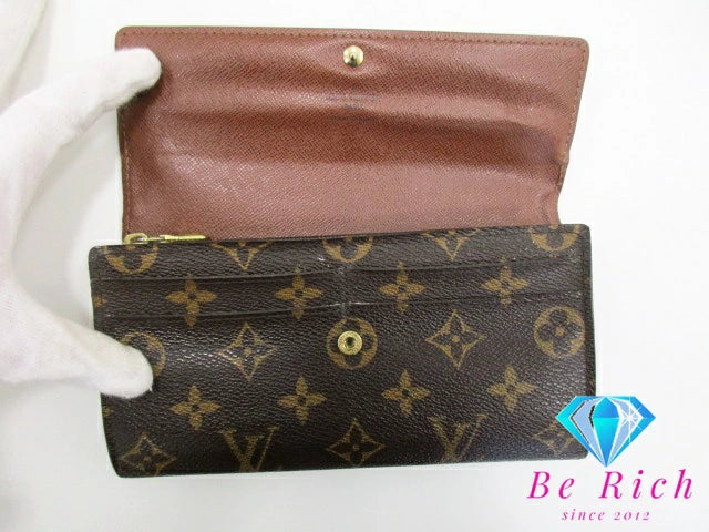 ルイ ヴィトン LOUIS VUITTON 二つ折り財布 長財布 モノグラム ポルトフォイユ サラ M61734 LV ロゴ ロング ウォレット 【中古】【送料無料】 bs3694
