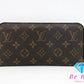 ルイ ヴィトン LOUIS VUITTON 長財布 モノグラム フルリ ポルト フォイユ アンソリット M60228 ヴェール LV ロゴ 二つ折り財布 ロング ウォレット 【中古】【送料無料】bs3696