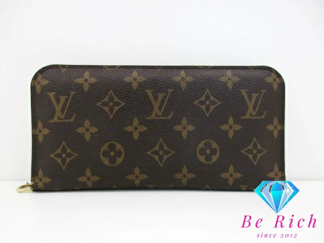 ルイ ヴィトン LOUIS VUITTON 長財布 モノグラム フルリ ポルト フォイユ アンソリット M60228 ヴェール LV ロゴ 二つ折り財布 ロング ウォレット 【中古】【送料無料】bs3696
