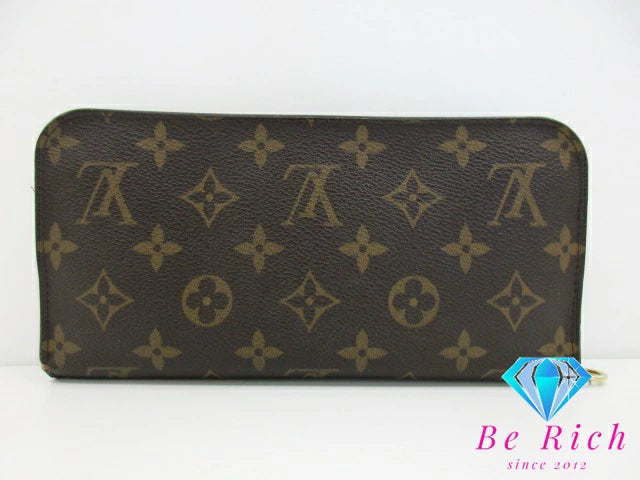 ルイ ヴィトン LOUIS VUITTON 長財布 モノグラム フルリ ポルト フォイユ アンソリット M60228 ヴェール LV ロゴ 二つ折り財布 ロング ウォレット 【中古】【送料無料】bs3696