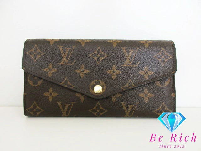 ルイ ヴィトン LOUIS VUITTON 二つ折り財布 長財布 モノグラム ポルトフォイユ サラ M62234 フューシャ LV ロゴ ロング ウォレット 【中古】【送料無料】 bs3697