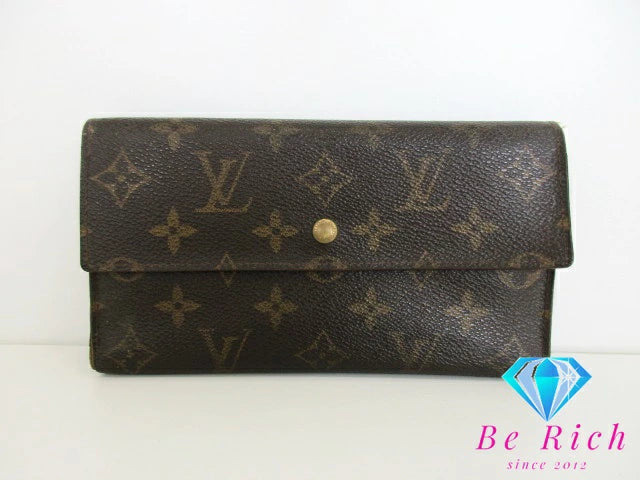 ルイ ヴィトン LOUIS VUITTON 三つ折り財布 長財布 モノグラム ポルト トレゾール インターナショナル M61215 LV ロゴ 二つ折り財布 ロング ウォレット 【中古】【送料無料】bs3701