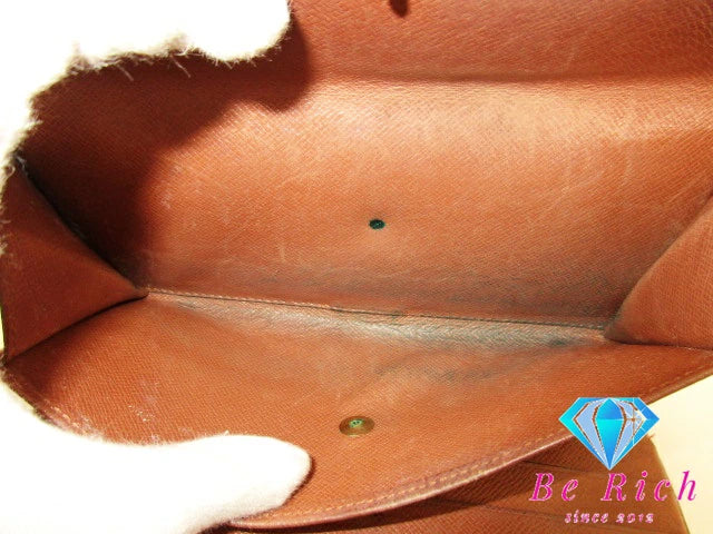 ルイ ヴィトン LOUIS VUITTON 三つ折り財布 長財布 モノグラム ポルト トレゾール インターナショナル M61215 LV ロゴ 二つ折り財布 ロング ウォレット 【中古】【送料無料】bs3701