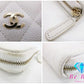 シャネル CHANEL マトラッセ 二つ折り財布 ラウンド ジップ 長財布 AP0242 白 ホワイト キャビアスキン レザー ココマーク Cロゴ ファスナー ロング ウォレット 【中古】【送料無料】  bs3704