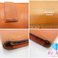エルメス HERMES 二つ折り財布 長財布 ベアン スフレ □L 刻印 オレンジ ヴォー エプソン レザー H ロゴ シルバー 金具 ロング ウォレット  【中古】【送料無料】 bs3724
