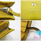 ジミーチュウ JIMMY CHOO 二つ折り財布 UUF211 HANNE イエロー 黄 レザー ロゴ 中財布 ミディアム コンパクト ウォレット スター 星 スタッズ HANNE 【中古】【送料無料】 bs3727