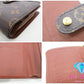 ルイ ヴィトン LOUIS VUITTON 二つ折り財布 モノグラム ポルト パピエ ジップ M61207 茶 ブラウン PVC レザー LV ロゴ 中財布 ミディアム コンパクト ウォレット パスポート入れ 【中古】【送料無料】 bs3735