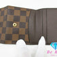 ルイ ヴィトン LOUIS VUITTON 二つ折り財布 コインケース ダミエ ラドロー N62925 エベヌ 茶 ブラウン PVC レザー LV ロゴ 小銭入れ カードケース コンパクト ウォレット コインパース  【中古】【送料無料】 bs3737