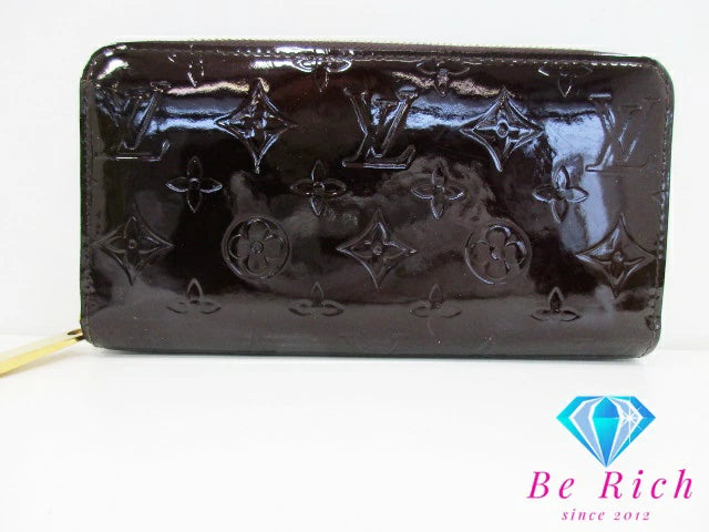 ルイ ヴィトン LOUIS VUITTON 二つ折り財布 長財布 モノグラム ヴェルニ ジッピー ウォレット M93522 アマラント パテント レザー エナメル LV ロゴ ラウンドファスナー ロング ウォレット 【中古】【送料無料】 bs3738