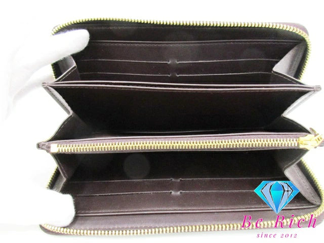 ルイ ヴィトン LOUIS VUITTON 二つ折り財布 長財布 モノグラム ヴェルニ ジッピー ウォレット M93522 アマラント パテント レザー エナメル LV ロゴ ラウンドファスナー ロング ウォレット 【中古】【送料無料】 bs3738