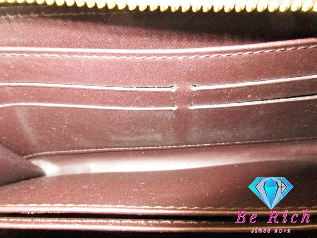 ルイ ヴィトン LOUIS VUITTON 二つ折り財布 長財布 モノグラム ヴェルニ ジッピー ウォレット M93522 アマラント パテント レザー エナメル LV ロゴ ラウンドファスナー ロング ウォレット 【中古】【送料無料】 bs3738