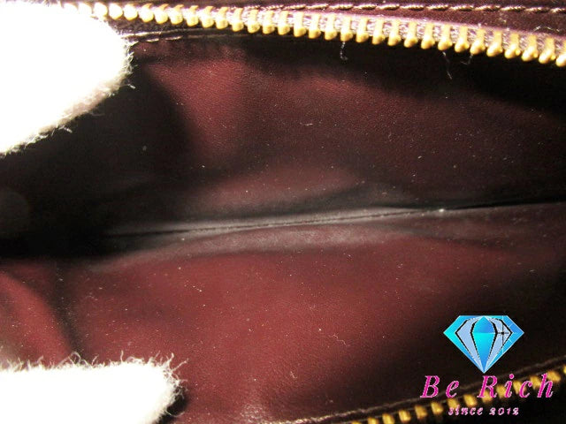 ルイ ヴィトン LOUIS VUITTON 二つ折り財布 長財布 モノグラム ヴェルニ ジッピー ウォレット M93522 アマラント パテント レザー エナメル LV ロゴ ラウンドファスナー ロング ウォレット 【中古】【送料無料】 bs3738