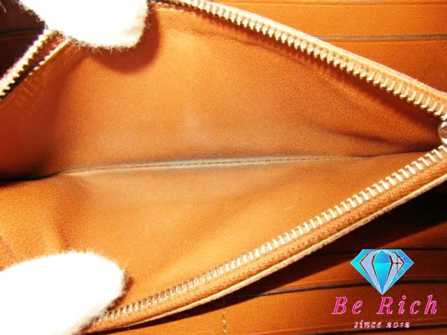 ルイ ヴィトン LOUIS VUITTON 二つ折り財布 長財布 パルナセア ポルトフォイユ イエナ M58207 カプシーヌ レッド 赤 レザー LV ロゴ ラウンド ファスナー ロング ジッピー ウォレット  【中古】【送料無料】 bs3745