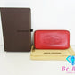 ルイ ヴィトン LOUIS VUITTON 二つ折り財布 長財布 パルナセア ポルトフォイユ イエナ M58207 カプシーヌ レッド 赤 レザー LV ロゴ ラウンド ファスナー ロング ジッピー ウォレット  【中古】【送料無料】 bs3745