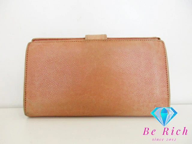 シャネル CHANEL がま口 二つ折り財布 A13497 ピンク キャビアスキン レザー ココ マーク ロゴ 中財布 ミディアム ロング ウォレット 長財布  【中古】【送料無料】 bs3748