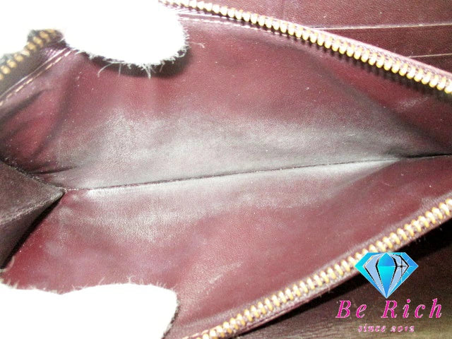 ルイ ヴィトン LOUIS VUITTON 二つ折り財布 長財布 モノグラム ヴェルニ ポルト フォイユ サラ M93524 アマラント パープル系 紫 パテント レザー LV ロゴ ロング ウォレット 【中古】【送料無料】 bs3750