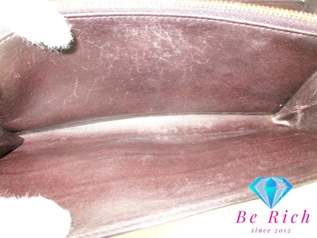 ルイ ヴィトン LOUIS VUITTON 二つ折り財布 長財布 モノグラム ヴェルニ ポルト フォイユ サラ M93524 アマラント パープル系 紫 パテント レザー LV ロゴ ロング ウォレット 【中古】【送料無料】 bs3755