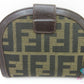 フェンディ FENDI 二つ折り財布 中財布 2804 012233 ブラウン 茶 ブラック 黒 キャンバス レザー ズッカ ロゴ ミディアム コンパクト ウォレット 【中古】【送料無料】 bs3964