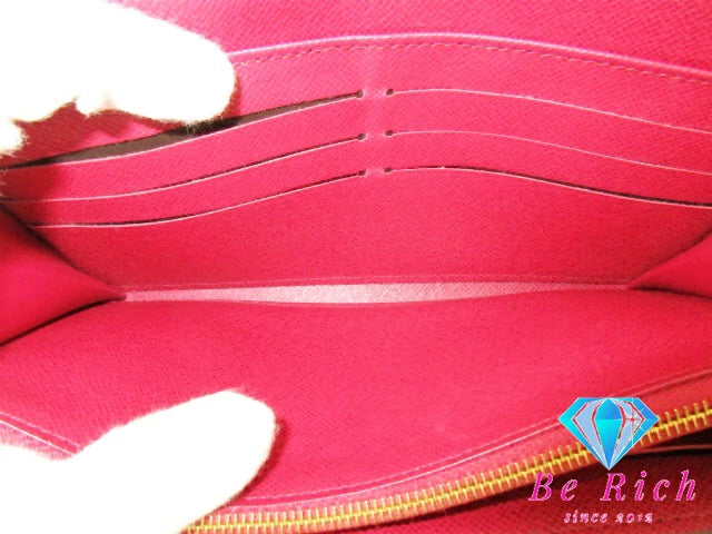 ルイ ヴィトン LOUIS VUITTON 二つ折り財布 長財布 モノグラム ポルトフォイユ サラ M62234 フューシャ LV ロゴ ロング ウォレット 【中古】【送料無料】 bs3765