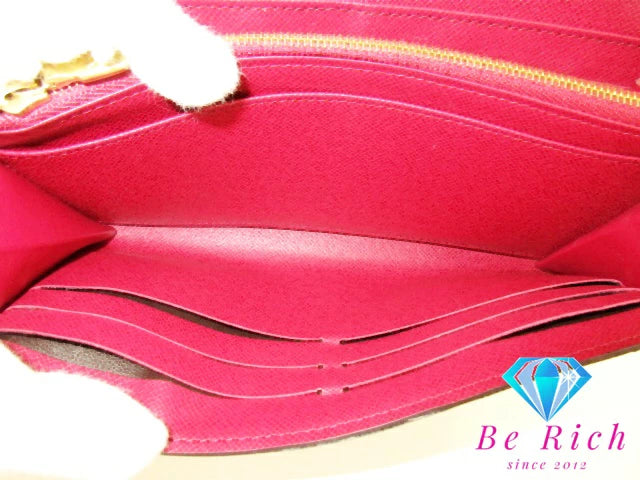 ルイ ヴィトン LOUIS VUITTON 二つ折り財布 長財布 モノグラム ポルトフォイユ サラ M62234 フューシャ LV ロゴ ロング ウォレット 【中古】【送料無料】 bs3765