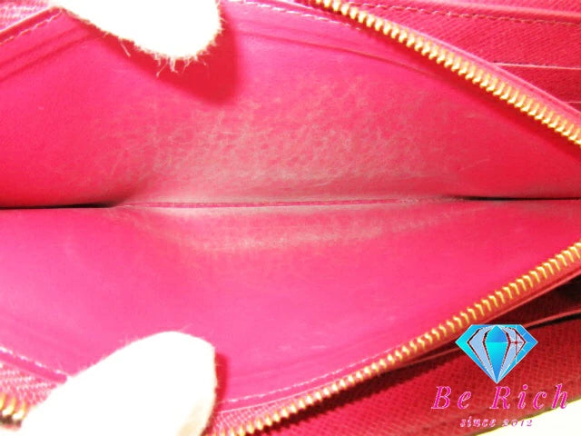 ルイ ヴィトン LOUIS VUITTON 二つ折り財布 長財布 モノグラム ポルトフォイユ サラ M62234 フューシャ LV ロゴ ロング ウォレット 【中古】【送料無料】 bs3765