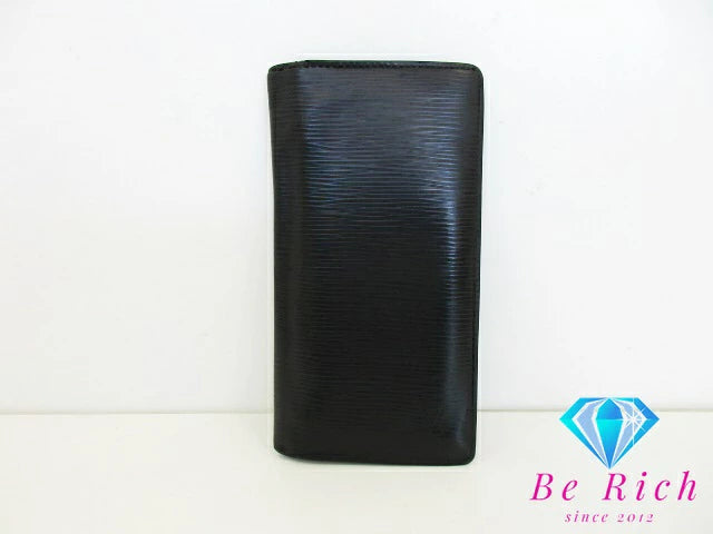 ルイ ヴィトン LOUIS VUITTON メンズ 長財布 エピ ポルト フォイユ ブラザ M66542 LV ロゴ 二つ折り財布 ロング ウォレット  【中古】【送料無料】 bs3770