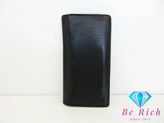 ルイ ヴィトン LOUIS VUITTON メンズ 長財布 エピ ポルト フォイユ ブラザ M66542 LV ロゴ 二つ折り財布 ロング ウォレット  【中古】【送料無料】 bs3770