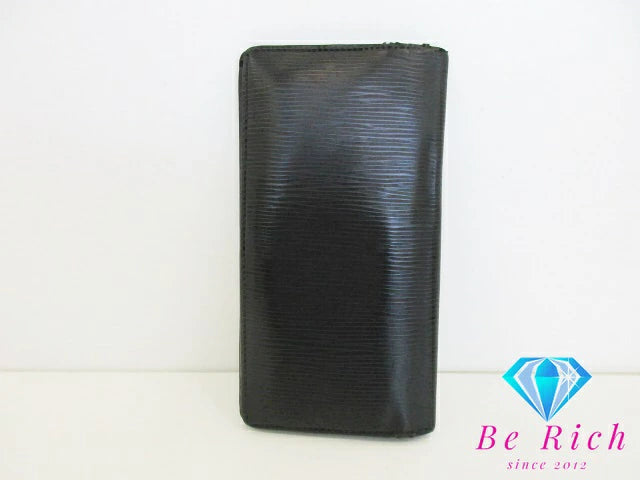 ルイ ヴィトン LOUIS VUITTON メンズ 長財布 エピ ポルト フォイユ ブラザ M66542 LV ロゴ 二つ折り財布 ロング ウォレット  【中古】【送料無料】 bs3770