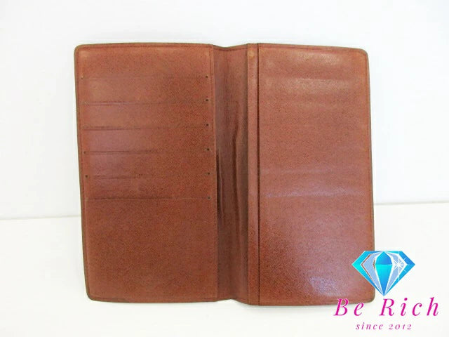 ルイ ヴィトン LOUIS VUITTON 長財布 札入れ モノグラム ポルト シェキエ カルト クレディ M62225 LV ロゴ 二つ折り財布 ロング ウォレット 【中古】【送料無料】 bs3776