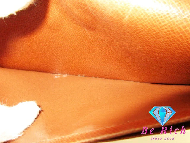 ルイ ヴィトン LOUIS VUITTON 長財布 札入れ モノグラム ポルト シェキエ カルト クレディ M62225 LV ロゴ 二つ折り財布 ロング ウォレット 【中古】【送料無料】 bs3776