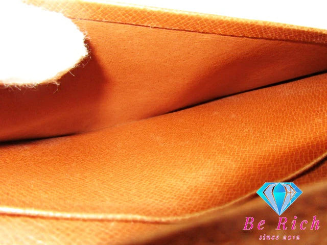 ルイ ヴィトン LOUIS VUITTON 長財布 札入れ モノグラム ポルト シェキエ カルト クレディ M62225 LV ロゴ 二つ折り財布 ロング ウォレット 【中古】【送料無料】 bs3776