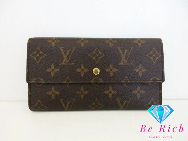 ルイ ヴィトン LOUIS VUITTON 三つ折り 長財布 モノグラム ポルト フォイユ インターナショナル M61217 LV ロゴ 二つ折り財布 ロング ウォレット 【中古】【送料無料】bs3777