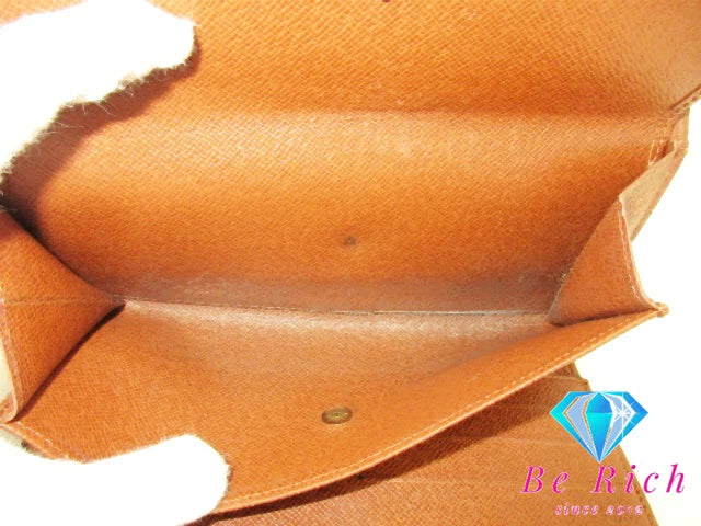 ルイ ヴィトン LOUIS VUITTON 三つ折り 長財布 モノグラム ポルト フォイユ インターナショナル M61217 LV ロゴ 二つ折り財布 ロング ウォレット 【中古】【送料無料】bs3777