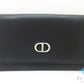 クリスチャン ディオール Christian Dior ダブル フラップ 二つ折り財布 長財布 S5614CBAA CD ロゴ 黒 ブラック レザー ロゴ【中古】【送料無料】 bs3792