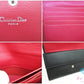 クリスチャン ディオール Christian Dior ダブル フラップ 二つ折り財布 長財布 S5614CBAA CD ロゴ 黒 ブラック レザー ロゴ【中古】【送料無料】 bs3792
