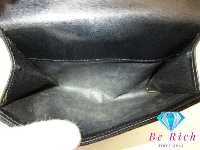 グッチ GUCCI 二つ折り財布 035.2778.2131 ブラック 黒 ナイロン レザー ロゴ クリップ ジャッキー 金具 コンパクト ウォレット 【中古】【送料無料】bs3793