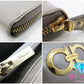 サルヴァトーレ フェラガモ Salvatore Ferragamo ラウンドファスナー 長財布 IY 22 B 300 ガンチーニ ベージュ レザー ロゴ 二つ折り財布 ロング ウォレット 【中古】【送料無料】bs3794