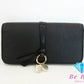 美品 クロエ Chloe Alphabet ウォレット 長財布 CHC21WP942G57 アルファベット 黒 ブラック レザー ロゴ 二つ折り財布 ロング ウォレット  【中古】【送料無料】 bs3803