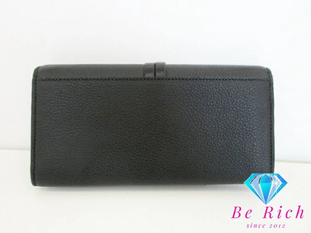 美品 クロエ Chloe Alphabet ウォレット 長財布 CHC21WP942G57 アルファベット 黒 ブラック レザー ロゴ 二つ折り財布 ロング ウォレット  【中古】【送料無料】 bs3803