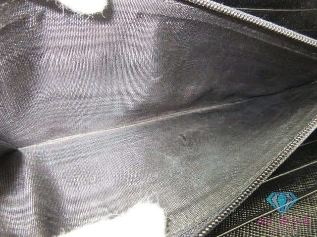プラダ PRADA ラウンド ジップ 長財布 M506 ブラック 黒 ナイロン レザー トライアングル ロゴ ポコノ ファスナー 二つ折り財布 ロング ウォレット 【中古】【送料無料】bs3807