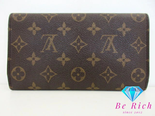 ルイ ヴィトン LOUIS VUITTON 三つ折り 長財布 M61215 モノグラム ポルト トレゾール インターナショナル ブラウン 茶 二つ折り財布 ロング ウォレット  【中古】【送料無料】 bs3809