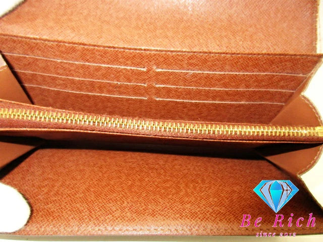 ルイ ヴィトン LOUIS VUITTON 二つ折り財布 長財布 M61734 モノグラム ポルトフォイユ サラ ブラウン 茶 LV ロゴ ロング ウォレット 【中古】【送料無料】 bs3813