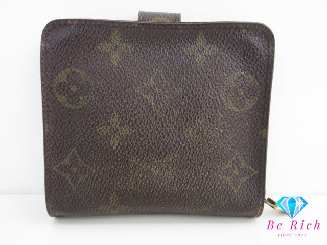 ルイ ヴィトン LOUIS VUITTON 二つ折り財布 モノグラム コンパクト ジップ M61667 ラウンドファスナー 小銭入れ LV ロゴ ミディアム ウォレット 【中古】【送料無料】 bs3823