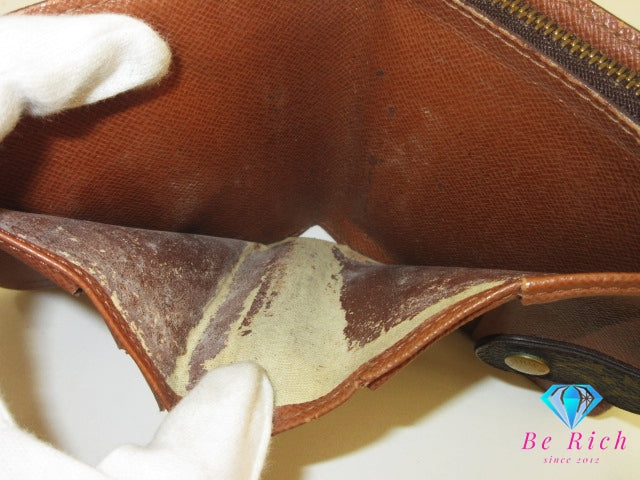 ルイ ヴィトン LOUIS VUITTON 二つ折り財布 モノグラム コンパクト ジップ M61667 ラウンドファスナー 小銭入れ LV ロゴ ミディアム ウォレット 【中古】【送料無料】 bs3823