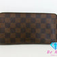 ルイ ヴィトン LOUIS VUITTON 財布 ダミエ ジッピーウォレット N41661 エベヌ ブラウン 茶 PVC レザー 札入れ 小銭入れ ラウンドファスナー 長財布 ロング ウォレット メンズ レディース 【中古】【送料無料】 bs3833