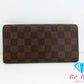 ルイ ヴィトン LOUIS VUITTON 長財布 ダミエ ポルト フォイユ サラ N61734 LV ロゴ 二つ折り財布 ロング ウォレット 【中古】【送料無料】 bs3836