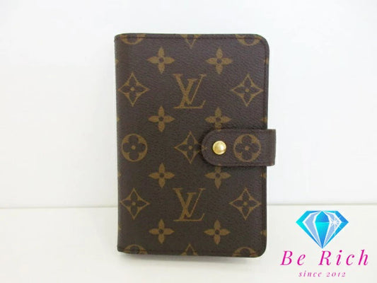 ルイ ヴィトン LOUIS VUITTON モノグラム ポルト パピエ ジップ M61207 LV ロゴ 二つ折り財布 中財布 ミディアム ウォレット 【中古】【送料無料】 bs3842